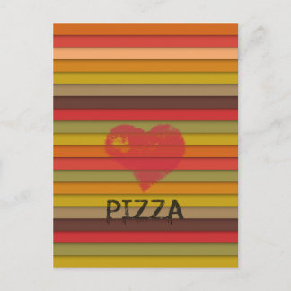 Liebe Pizza - Pizza ist Liebe, Pizza ist Leben Postkarte