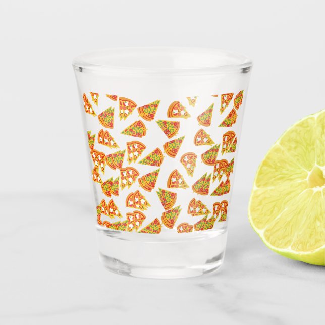 Liebe Pizza   Schnapsglas (Vorderseite)