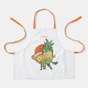 Liebe Pizza und Ananas Sie werden diese Liebe gena Schürze