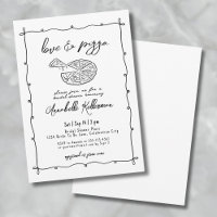 Liebe Pizza Whimsical Brautparty