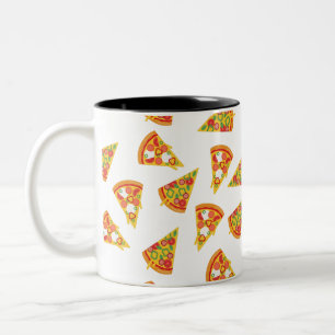 Liebe Pizza   Zweifarbige Tasse