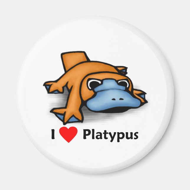Liebe Platypus Magnet (Vorne)