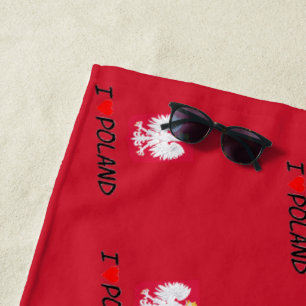 Liebe Polnischer Adler Strandtuch