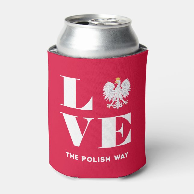 Liebe Polnischer Polnischer Weißadler Dosenkühler (Kanne Vorderseite)
