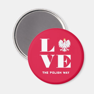 Liebe Polnischer Polnischer Weißadler Magnet