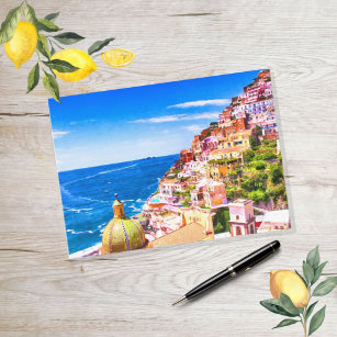 Liebe Positano Italien Postkarte