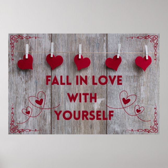 "Liebe" Positives Wall-Art-Poster Poster (Vorne)