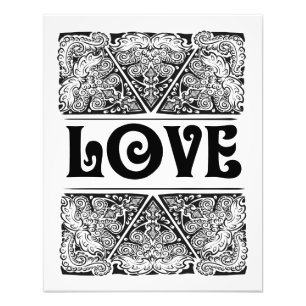 Liebe - Positives Zitat Fotodruck