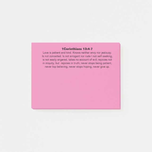 Liebe Post-it@ Anmerkungen Post-it Klebezettel (Vorderseite)