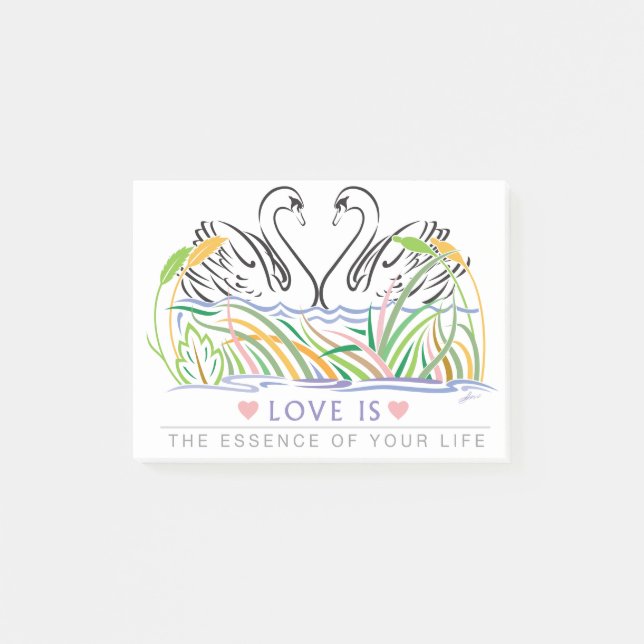 Liebe Post-it Klebezettel (Vorderseite)