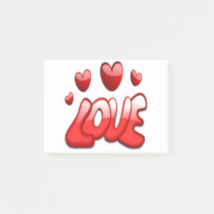 LIEBE POST-IT KLEBEZETTEL