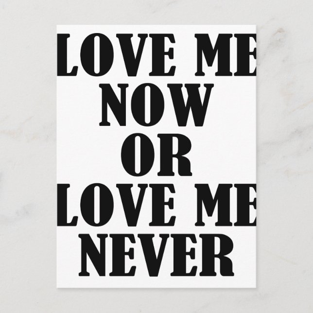 Liebe Postkarte (Vorderseite)