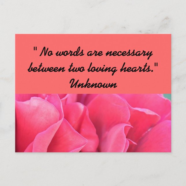 LIEBE POSTKARTE (Vorderseite)