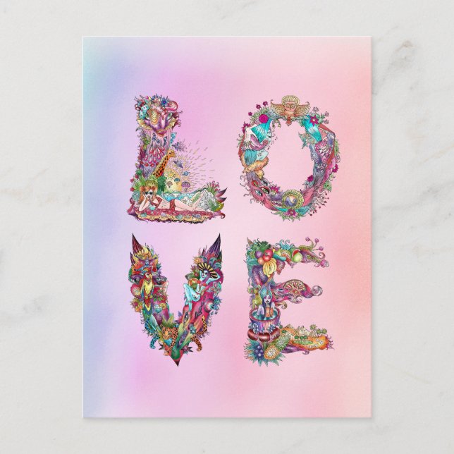 LIEBE POSTKARTE (Vorderseite)