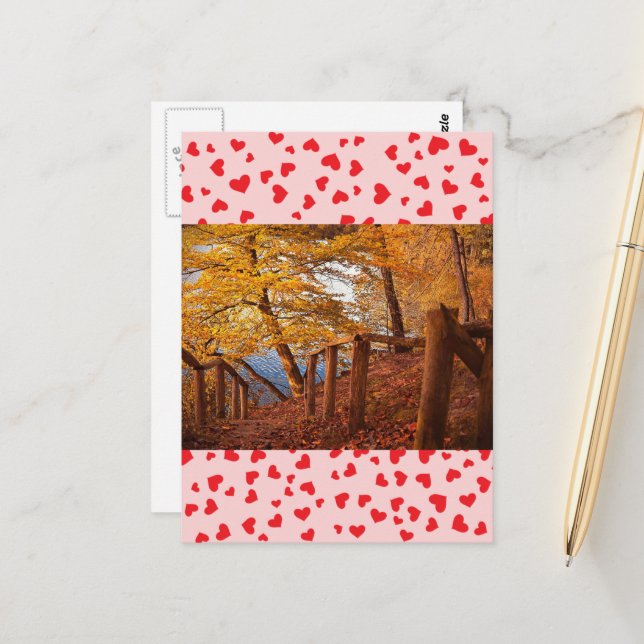 Liebe Postkarte (Vorderseite/Rückseite Beispiel)