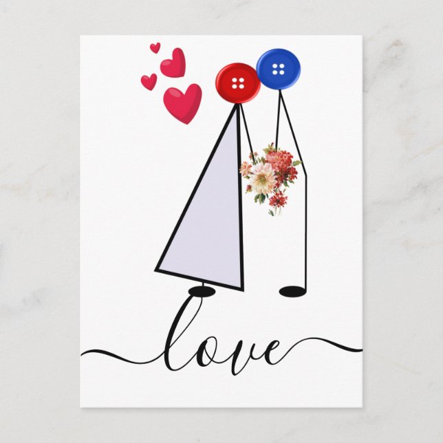 Liebe Postkarte (Vorderseite)