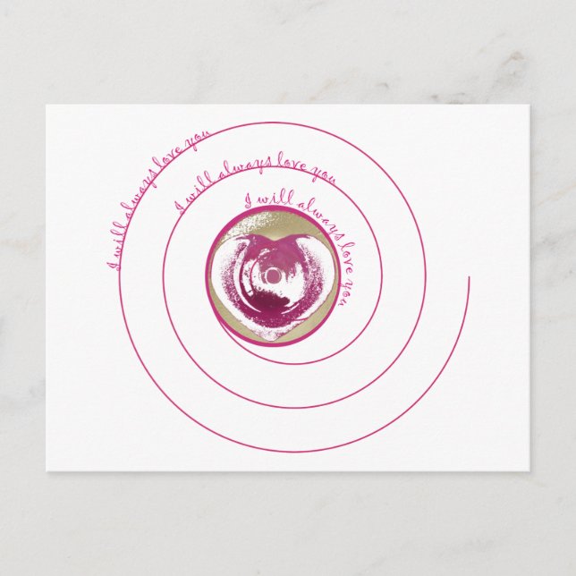 Liebe Postkarte (Vorderseite)