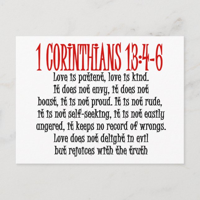 Liebe Postkarte (Vorderseite)