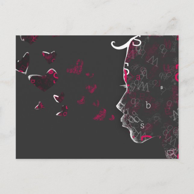 Liebe Postkarte (Vorderseite)