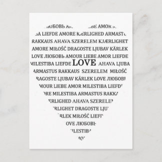 Liebe Postkarte