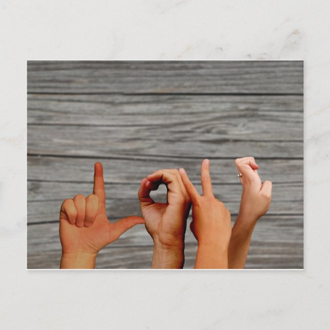 Liebe Postkarte (Vorderseite)