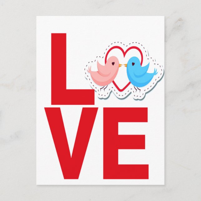 Liebe Postkarte (Vorderseite)