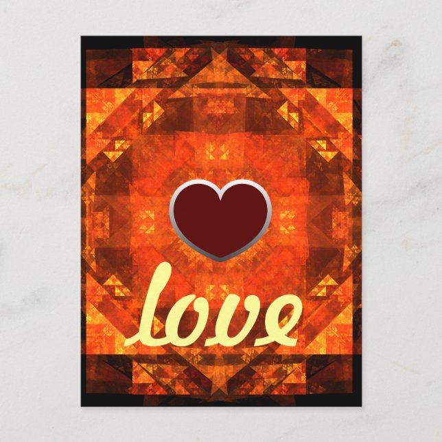 Liebe-Postkarte segnen Postkarte (Vorderseite)