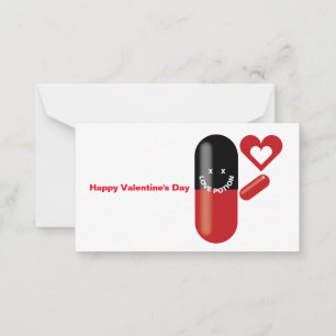 Liebe Potion Pille Happy Valentinstag Mitteilungskarte