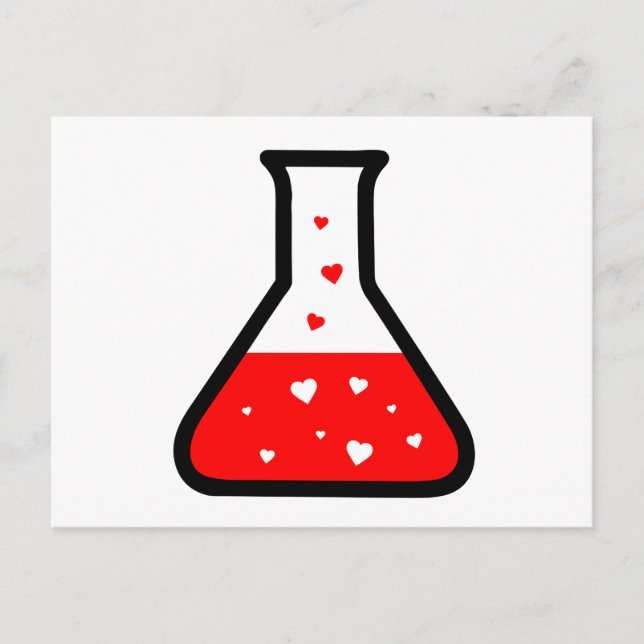 Liebe Potion (Wissenschaft) Postkarte (Vorderseite)