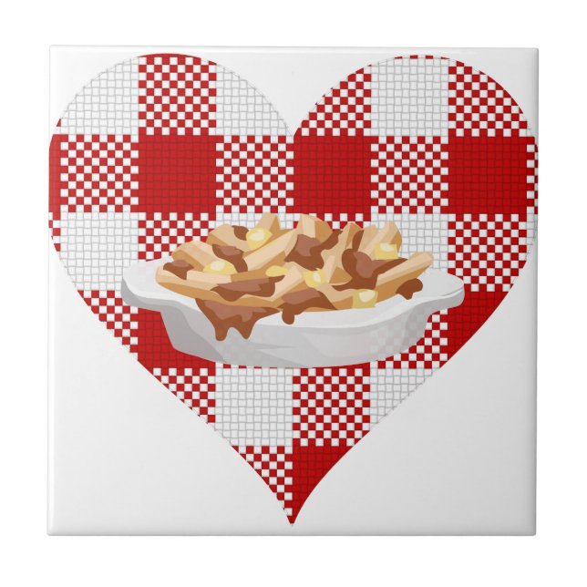 Liebe Poutine Fliese (Vorderseite)