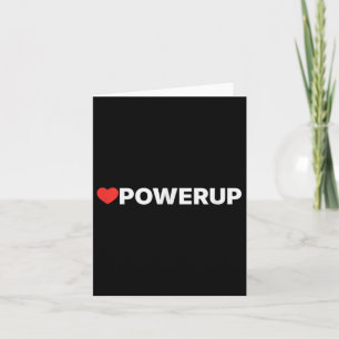 Liebe Powerup - Herz Karte