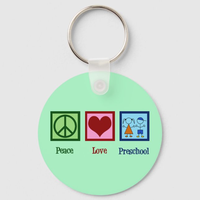 Liebe Preschool Teacher Schlüsselanhänger (Vorderseite)