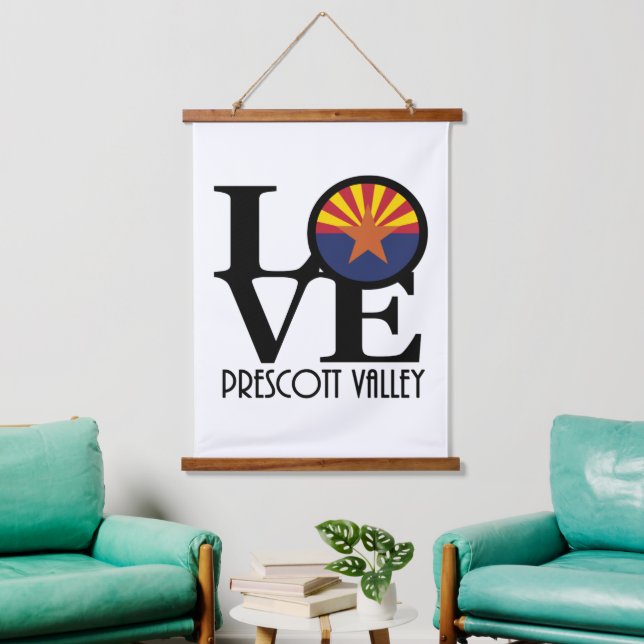 LIEBE Prescott Tal Arizona Wandteppich Mit Holzrahmen (Wohnzimmer)