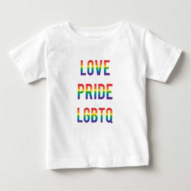 Liebe Pride LGBTQ Baby T-shirt (Vorderseite)