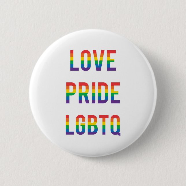 Liebe Pride LGBTQ Button (Vorderseite)