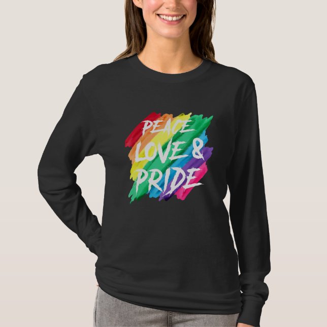 Liebe Pride Pride Gay Rainbow Pride Mont T-Shirt (Vorderseite)