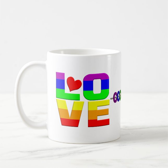 Liebe Pride Tasse (Links)