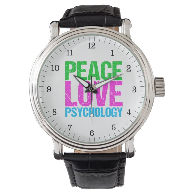 Liebe Psychologie Niedlich Armbanduhr (Vorderseite)