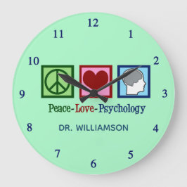 Liebe Psychologie Niedliche Psychologin Große Wanduhr