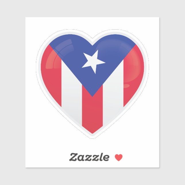 Liebe Puerto Rico Aufkleber (Blatt)
