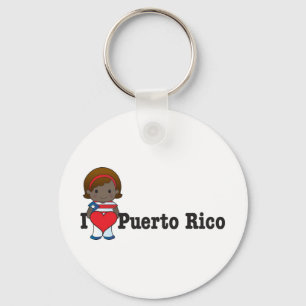 Liebe Puerto Rico Schlüsselanhänger