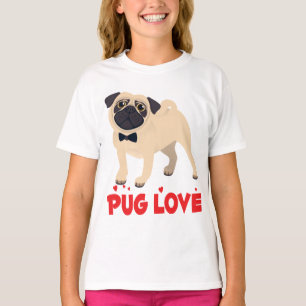 Liebe Pug Welpen Hund Cartoon Sweatshirt T-Shirt
