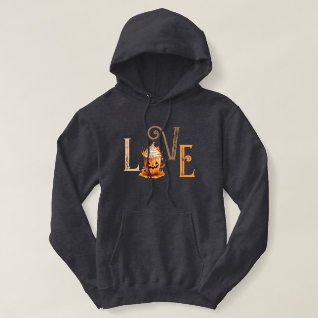 Liebe Pumpkin Gewürz Hoodie (Design vorne)