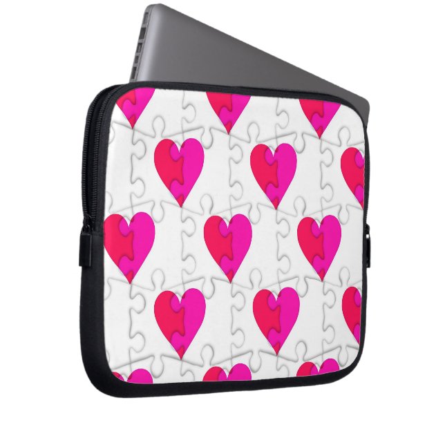 Liebe Puzzle Laptopschutzhülle (Vorne Rechts)