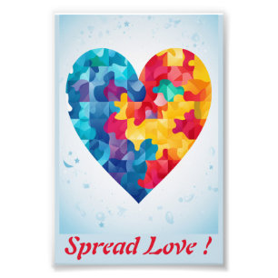 Liebe Puzzle Rainbow Personalisiert Fotodruck