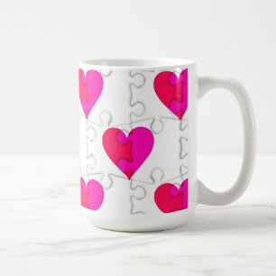 Liebe-Puzzlespiel Kaffeetasse