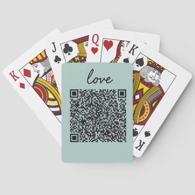Liebe QR-Code Spielkarten (Rückseite)