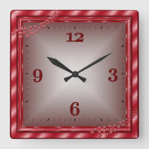 Liebe Quadratische Wanduhr