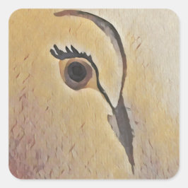 Liebe Quadratischer Aufkleber