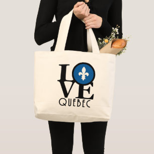 LIEBE Quebec Jumbo Stoffbeutel